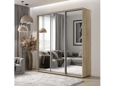 Шафа-купе 220х240х45 3 дзеркала