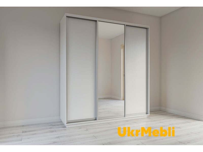 Шафа-купе 220х240х45 2 ДСП 1 дзеркало Шафа-купе 220х240х45 2 ДСП 1 дзеркало