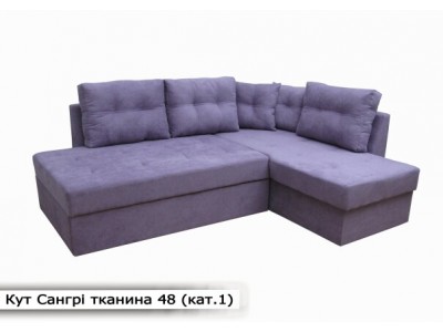 Кутовий диван Сангрі тканина 48