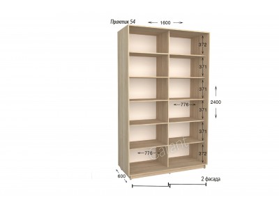 Шафа-купе Практик 54