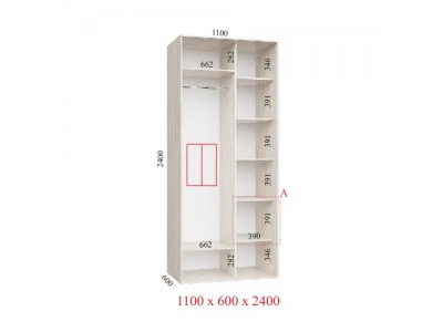 Шафа-купе Стандарт 110х60х240