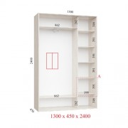 Шафа-купе Стандарт 130х45х240