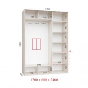 Шафа-купе Стандарт 170х60х240