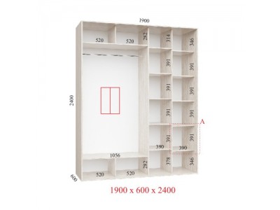 Шафа-купе Стандарт 190х60х240